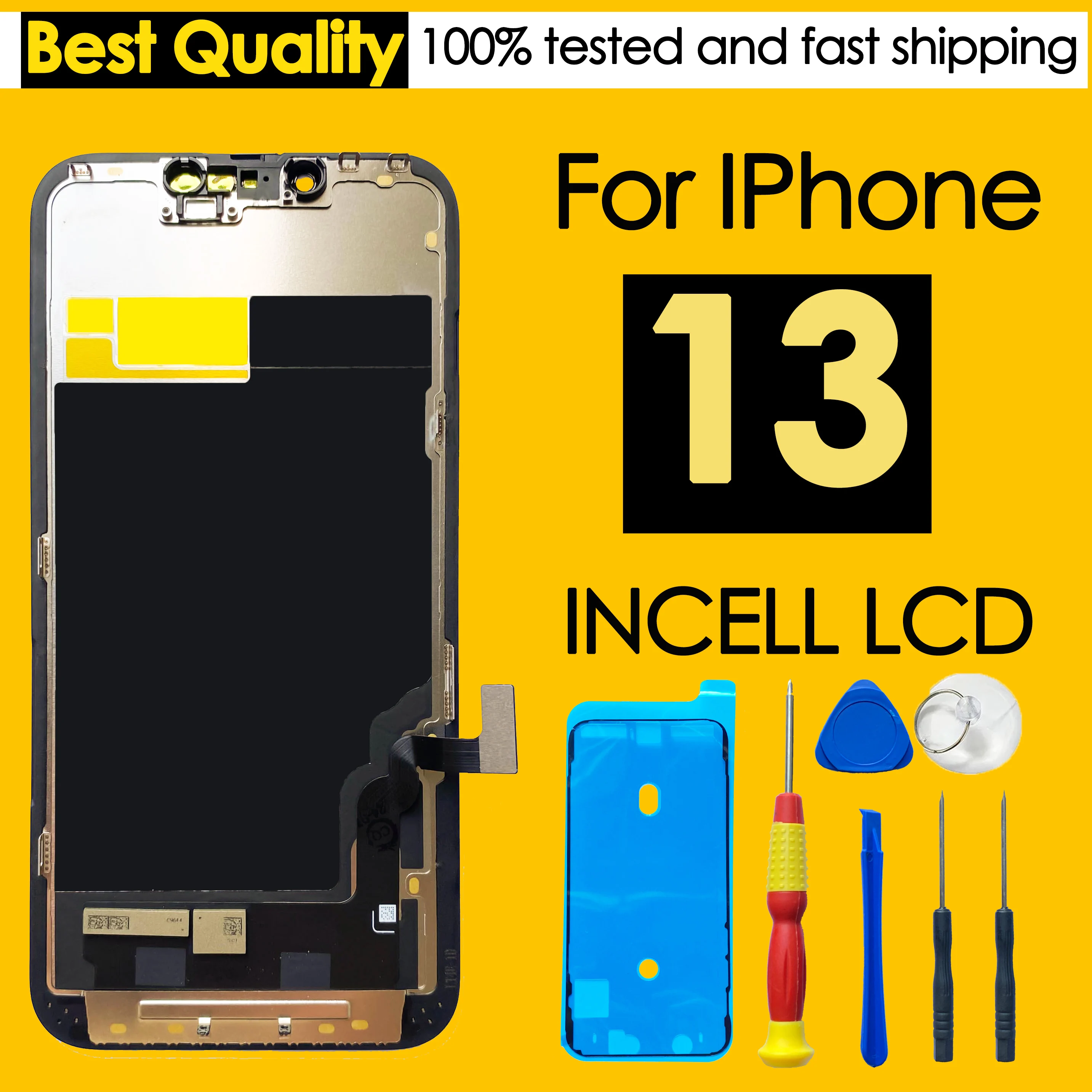 Hoge kwaliteit AAA incell LCD voor iPhone 13-scherm Touchscreen Vervanging Digitizer Vergadering Reparatie onderdelen Groothandel Kit