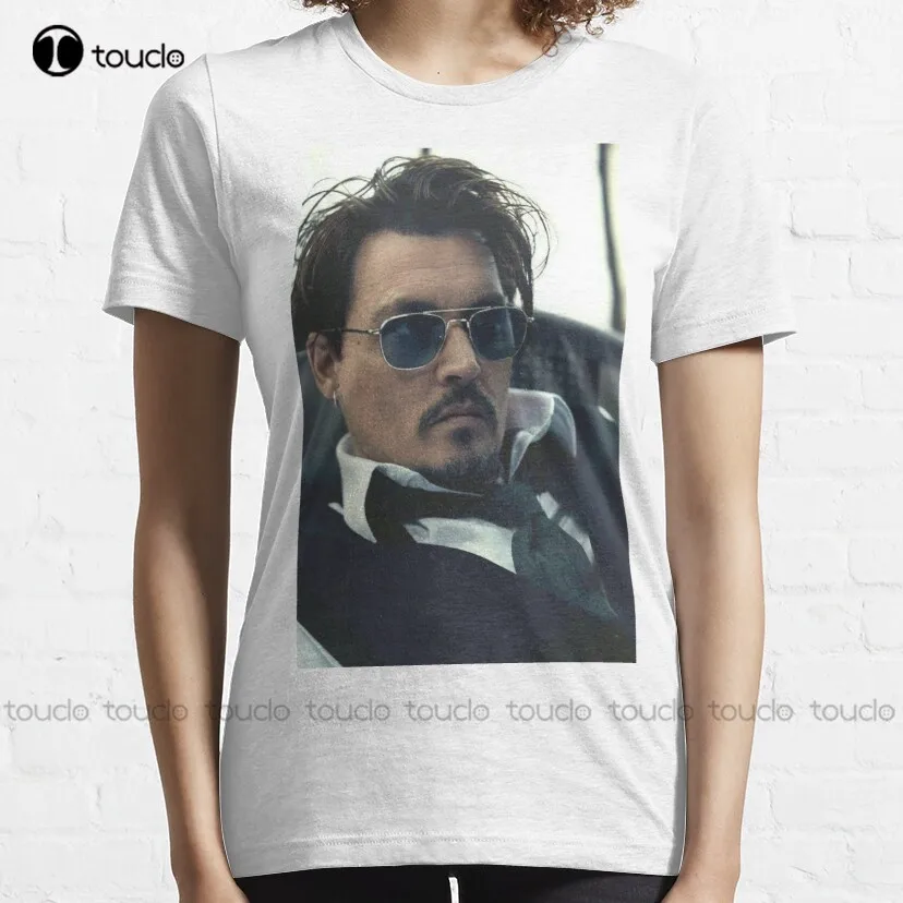 Wallpaper Johnndepp Classic T-Shirt Johnny Depp Womens Tshirts Graphic Custom Aldult Teen Unisex Digital Printing Tee Shirts New