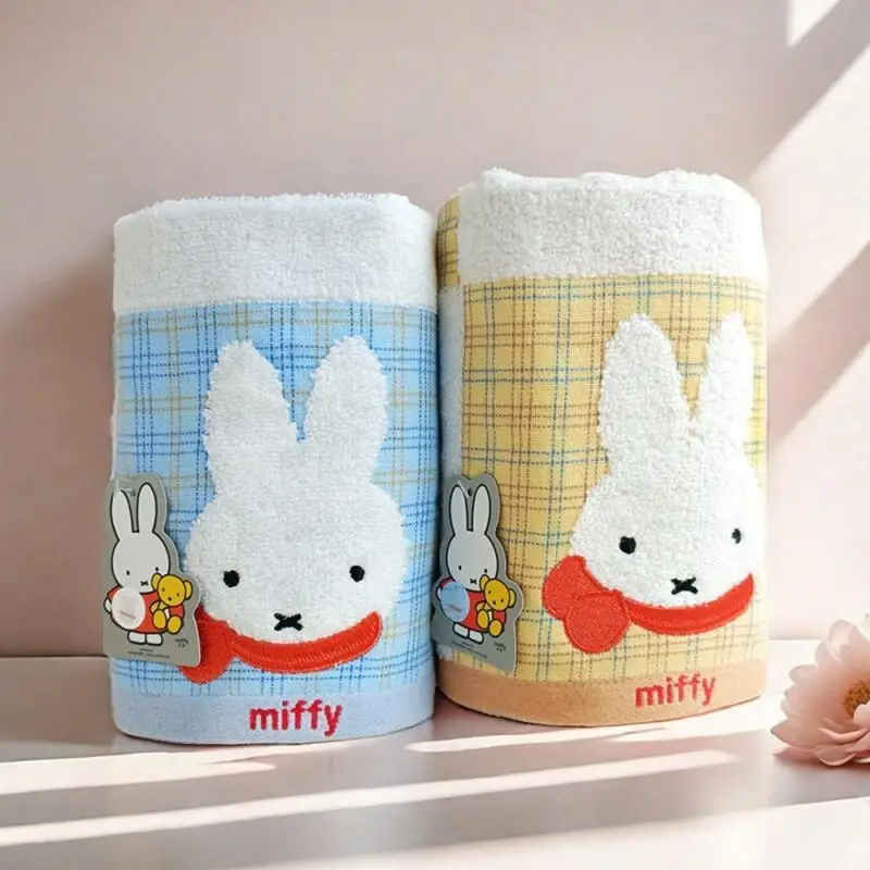 

Miffy Towel Anime Cute Cartoon Creative Simple Kawaii Water Absorbent Soft Skin Friendly Home Towels Home Gifts