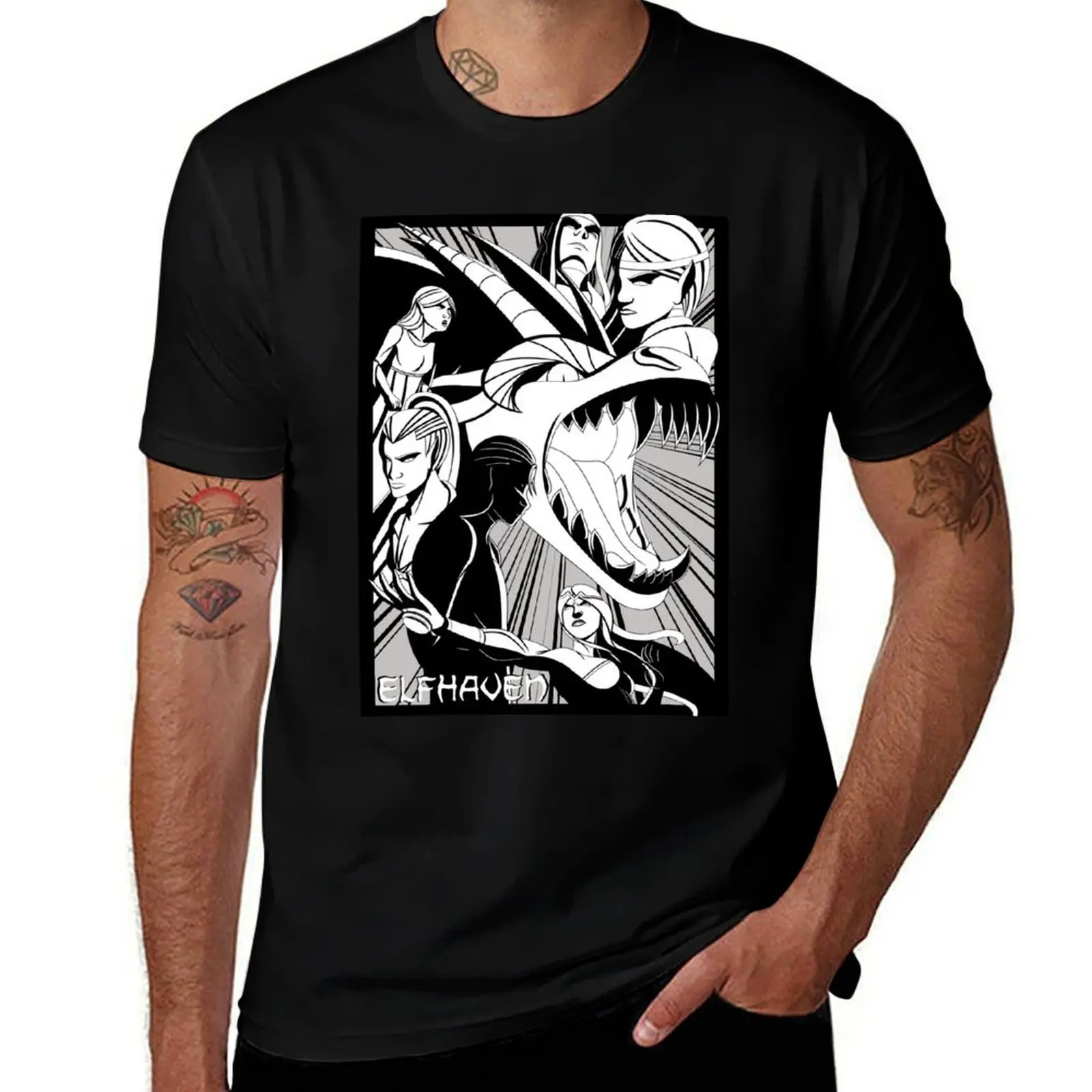 

ElfHaven T-Shirt essential t shirt t shirts for man graphic funny graphic t shirts for man T-Shirt