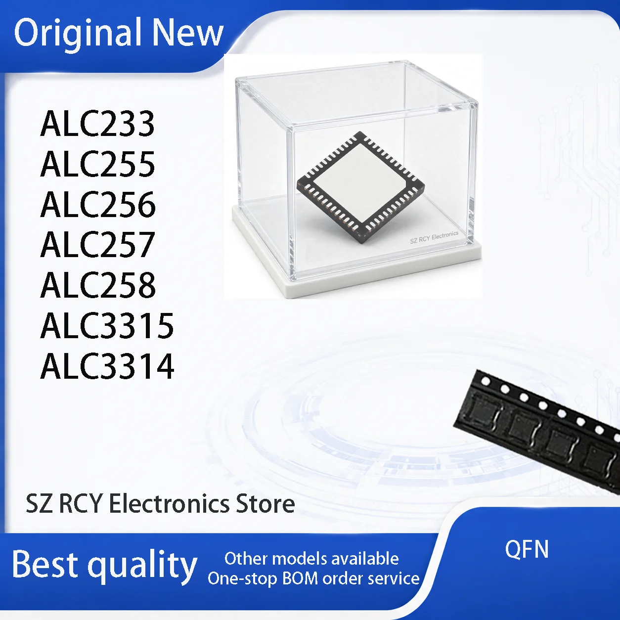 (1 PCS) NEW ALC233 ALC255 ALC256 ALC257 ALC258 ALC3315 ALC3314 QFN IC Chip electronic