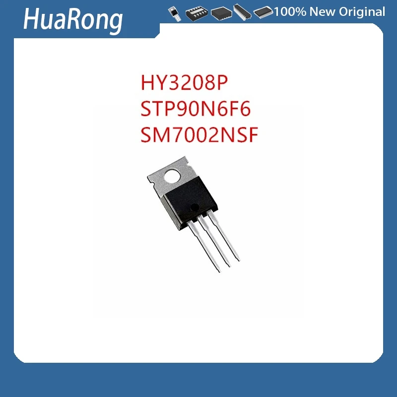 20Pcs/Lot HY3208 HY3208P STP90N6F6 P90N6F6 SM7002NSF SM7002N  TO-220