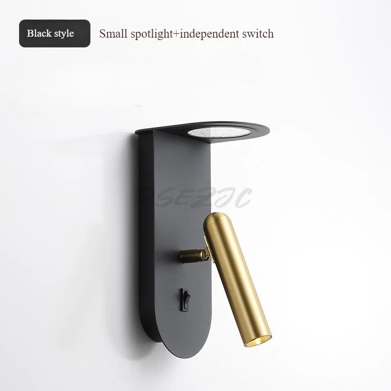 

Настенный светильник с переключателем, вращающийся прожектор, современный простой креативный персонализированный отель, инженерная комната, спальня, прикроватная тумбочка