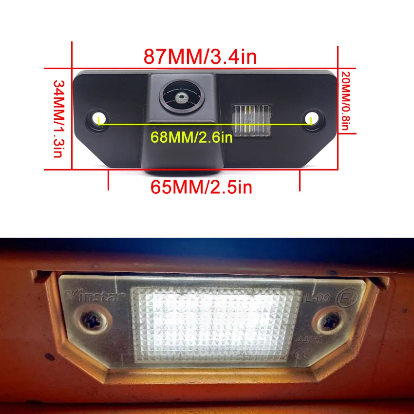 HD CCD Rear View Reverse Camera Night Vision Waterproof For Ford Focus MK2 2004 ~ 2008 For Ford Focus Hatchback 2004 ~ 2008