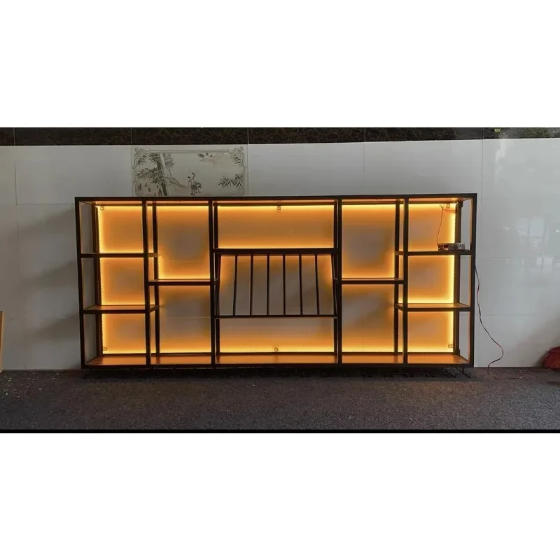 

The shelf height is 100 centimeters, with LED lights and European standard plugs