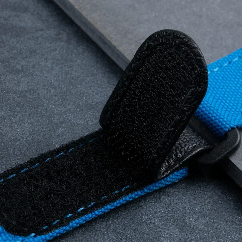 Soft  adjustable high density nylon fabric leather watch band fit for Rolex strap Myrtle submarker GMT Yacht-Master 21mm