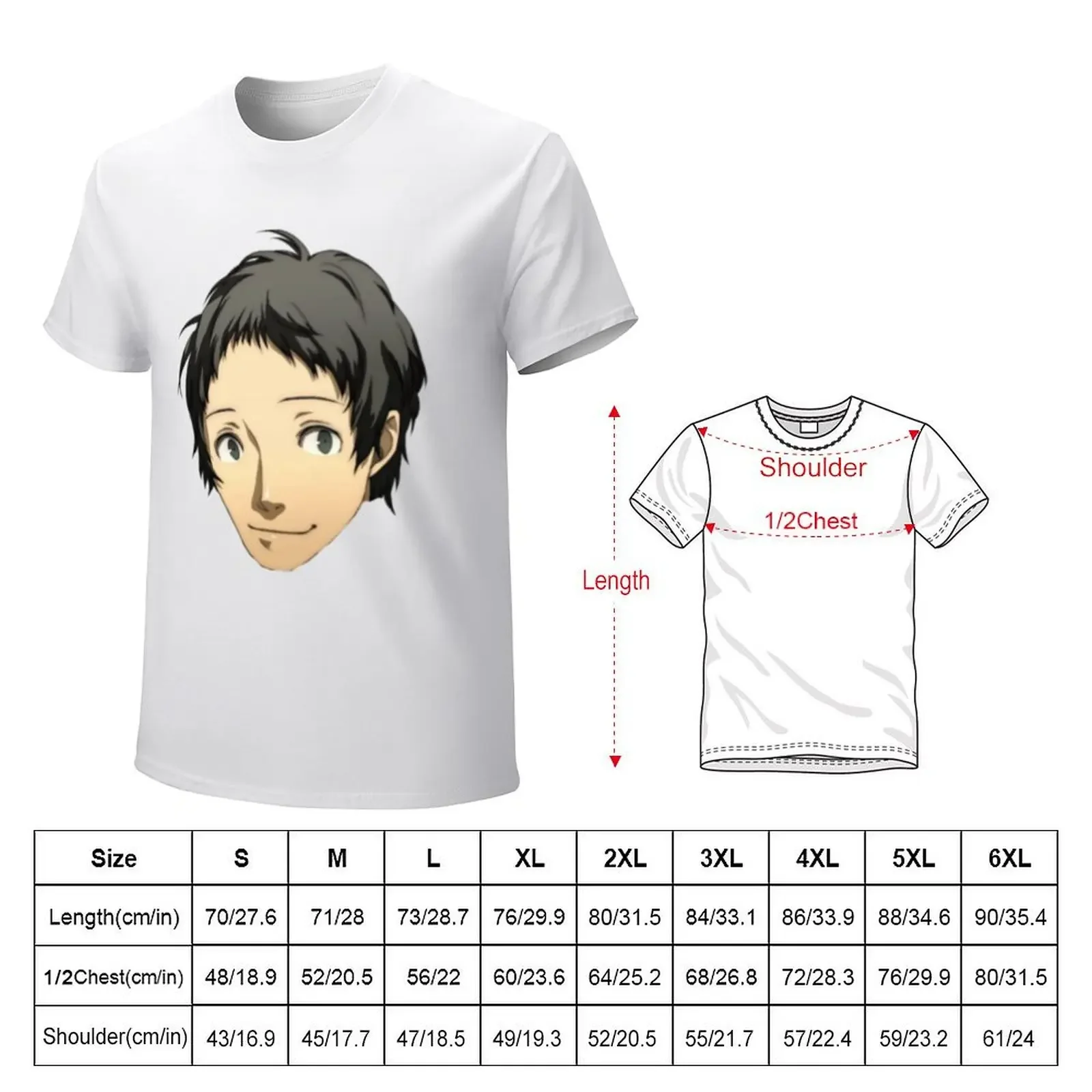 Adachi Tohru T-Shirt tops graphics summer clothes Blouse mens graphic t-shirts funny