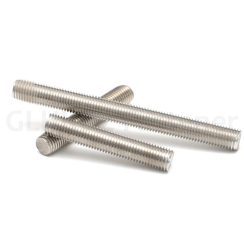 M2 M2.5 M3 ~ M20 304 สแตนเลสสตีลเกลียว Bolt ความยาว 16-500 มม.เมตริกด้ายสกรู Bolt สตั๊ด