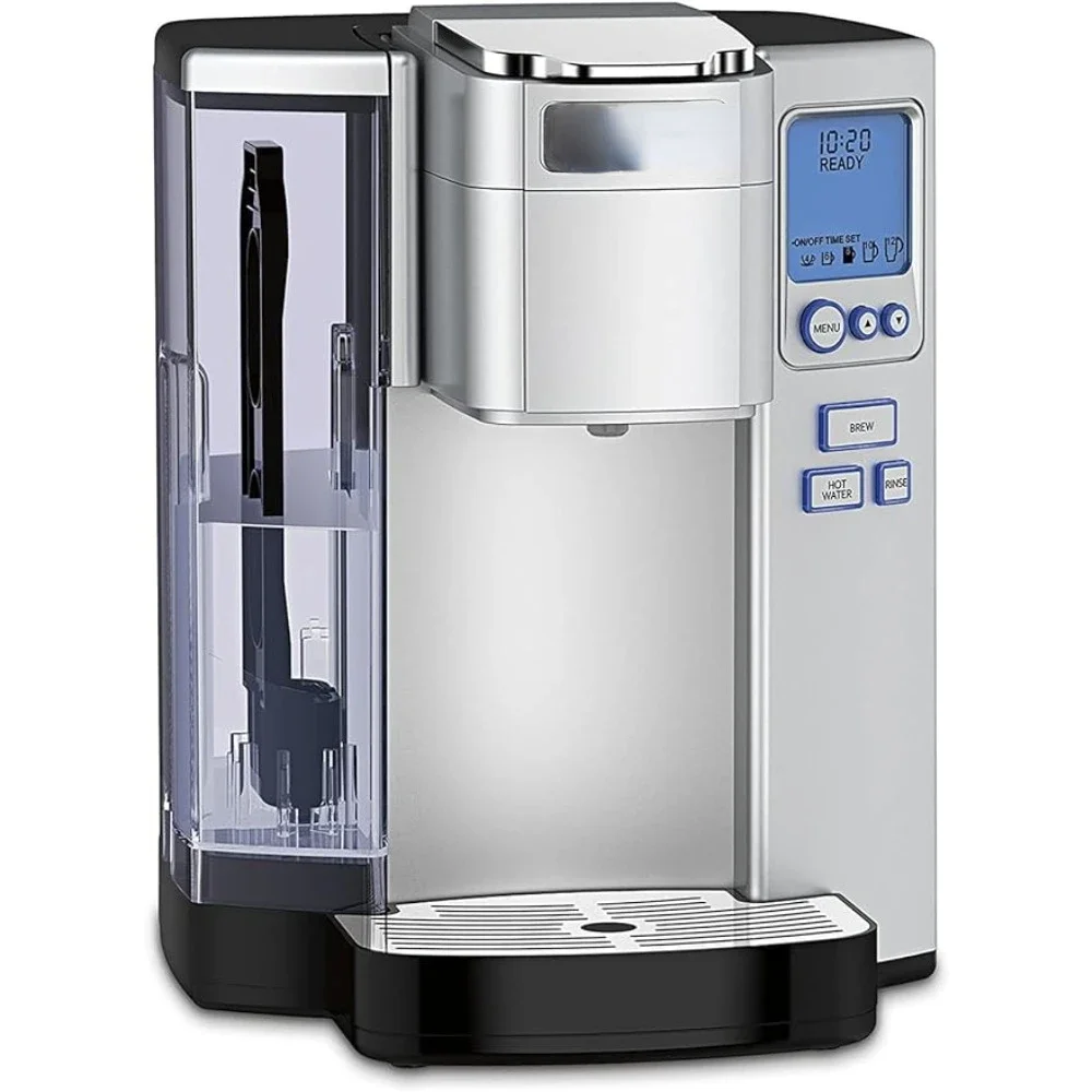 

Coffee Maker, Single Serve 72-Ounce Reservoir Coffee Machine, Programmable Brewing & Hot Water Dispenser, Stainless Steel