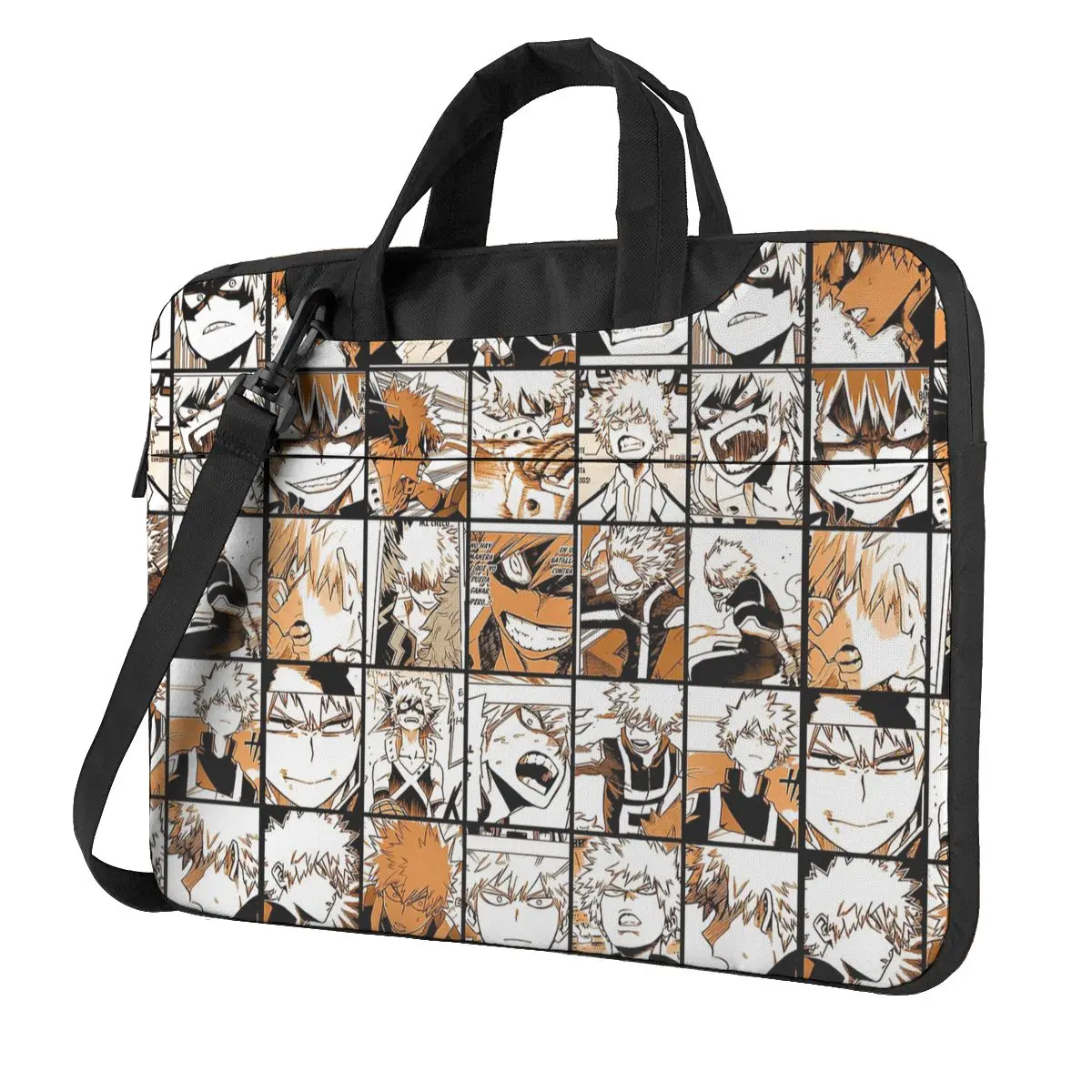 Bakugo Katsuki,My Hero Academia Laptop Bag Case Protective Vintage Computer Bag Bicycle Crossbody Laptop Pouch