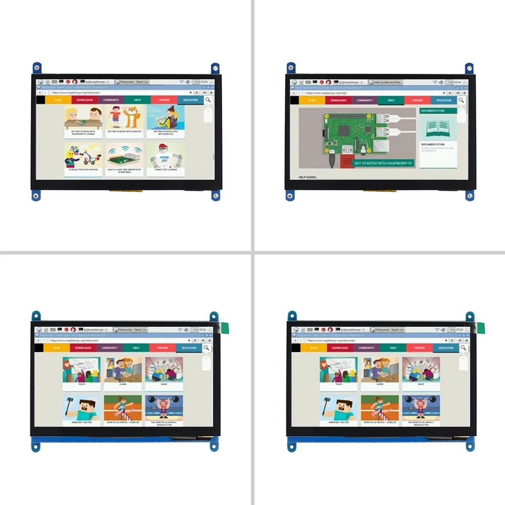 7 inch 800*480 IPS Capacitive Touch Panel TFT LCD Module Screen Display for Raspberry Pi 3 B+