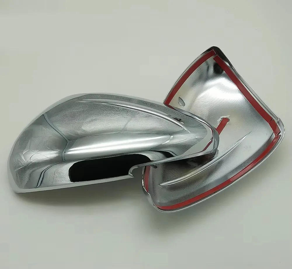 Car Stying Fit For Peugeot 301 308 408 508 2008 308S Door Side Wing Mirror Chrome Cover Rear View Cap Accessories