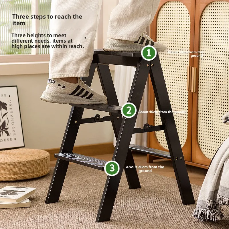 Multi-functional Household multi-functional stair stool climbing three-step folding staircase