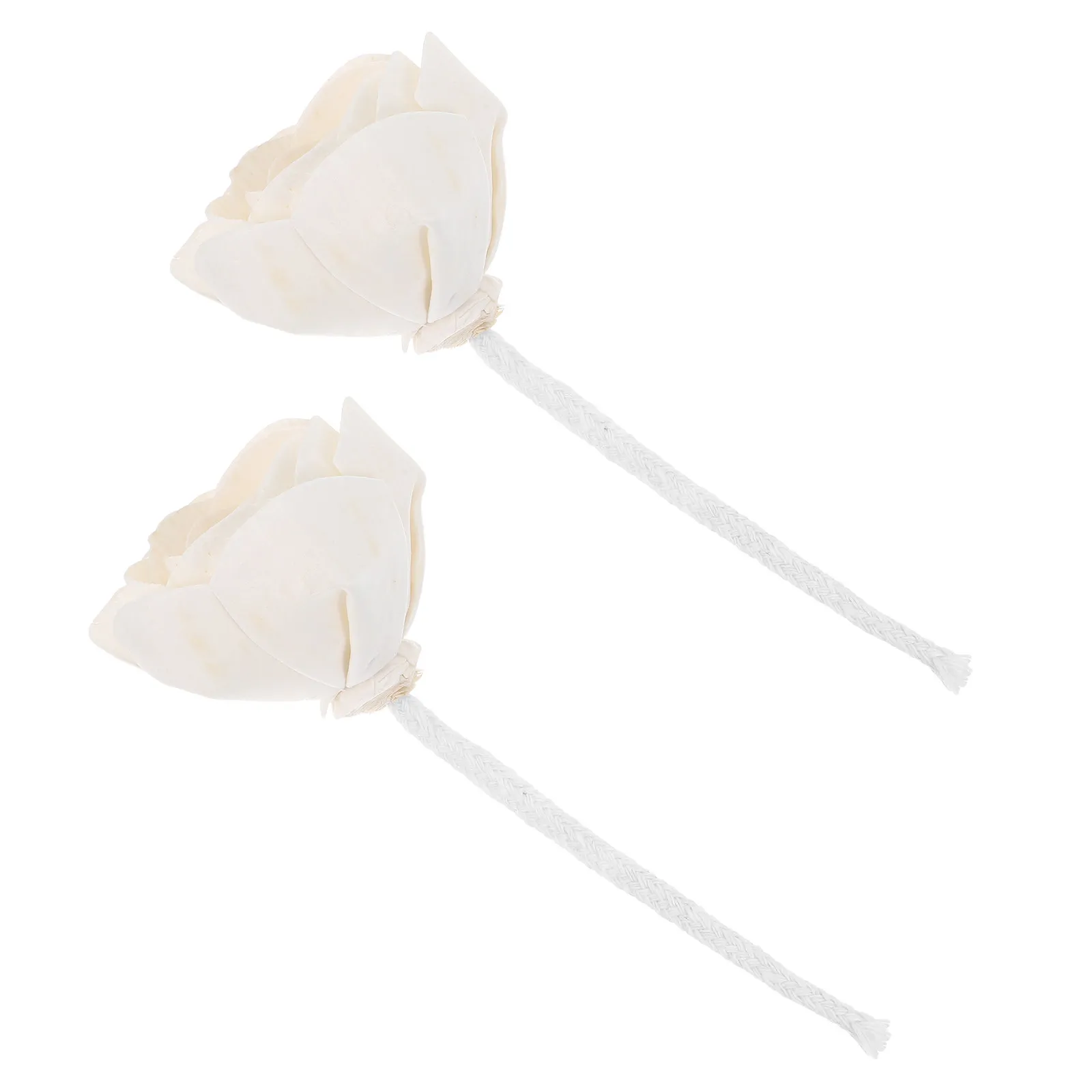 

2Pcs Rose Scented Diffuser Flower Artificial Aromatherapy Cotton Wick Fragrance Diffuser for Bathroom Bedroom Office Living Room