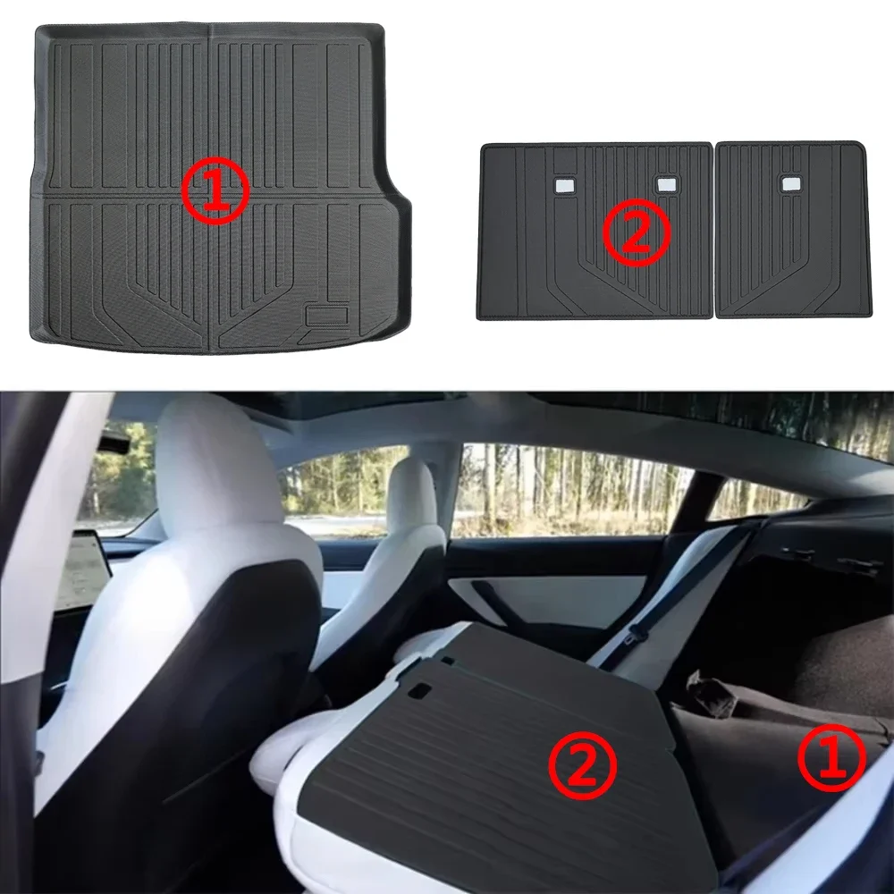 Für BYD Sealion 6 Seal U Song Plus RHD 2024 2025 2026 TPE-Fußmatten & Kofferraummatte Allwetter-Kofferraumeinlagen Rückenlehnenmatten TPE – Detail 6