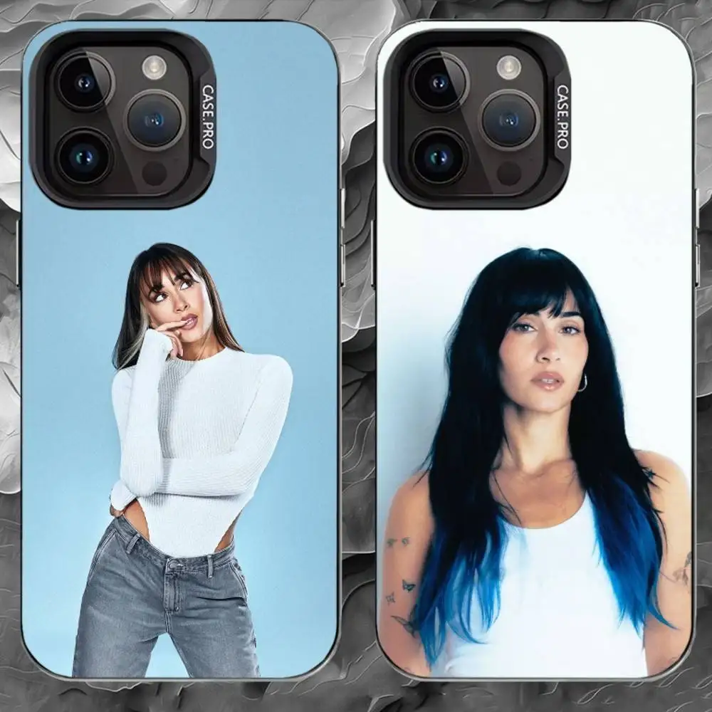 

A-Aitana Phone Case For iPhone 17 16 15 14 13 12 11 Pro Max Plus Silver Matte Black Cover