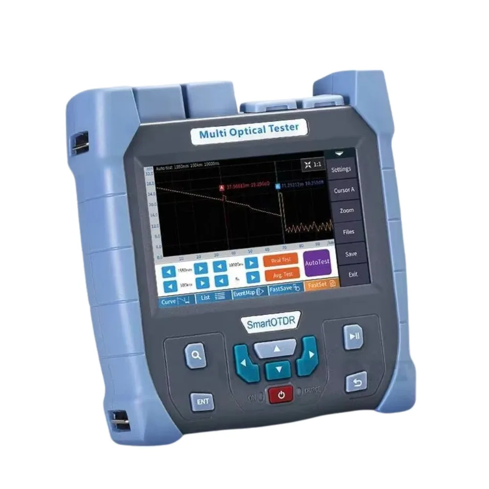 Mini NK5100M1 850/1300nm 22/24Db MM Testing OTDR Fiber Optic Reflectometer And VFL OLS OPM Eventmap 24Db 100KM