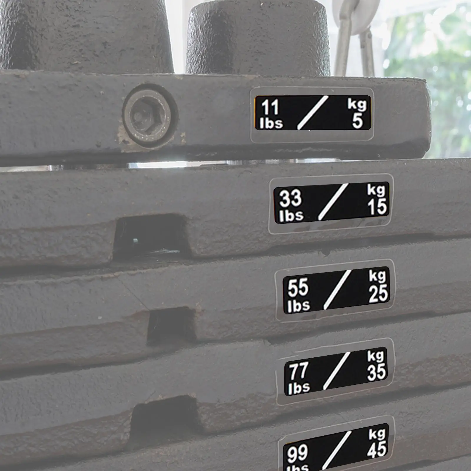 Numbered Weight Stack Labels Sticker Adhesive Fitness Tools for Home Gym Accessories Equipment Organization Tag