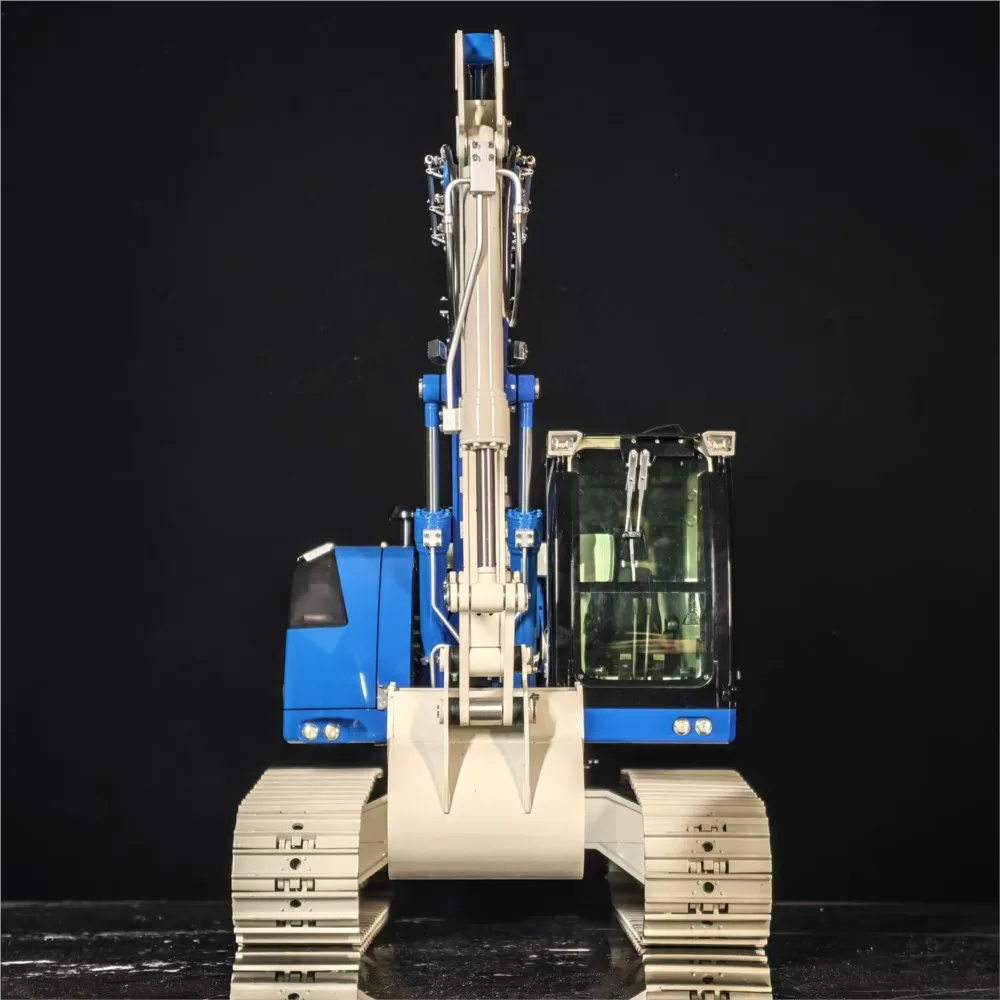 1/14 metal 2 braços rc escavadeira hidráulica rastreada JDM-208 r920 escavadeira de controle de rádio engenharia veículo bateria modelo de construção