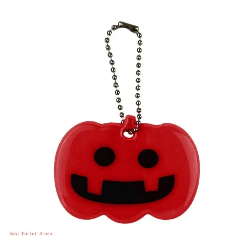 Halloween Hangings Pendant Pumpkin Chain Pet Tags Reflectors Sports Glowing Tags