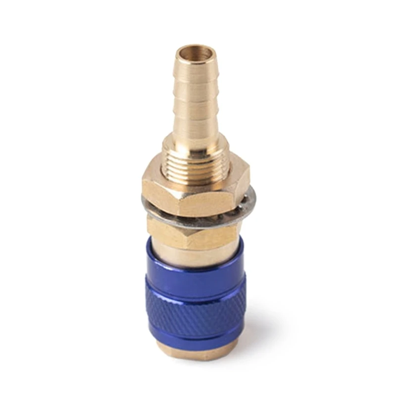 Watergekoelde Gas Adapter Snelkoppeling Fitting Connector Solderen Voor MIG \ TIG Lastoorts Levert 6mm 8mm dropship