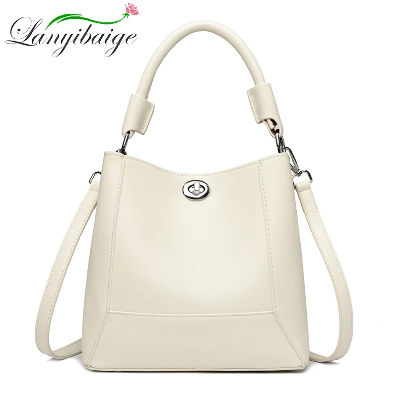 2024 New Luxury Women\'s Handbag High Quality Soft Leather Female Shoulder Bag 3-Layer Large Capacity Girl Tote Bolsas Sac A Main