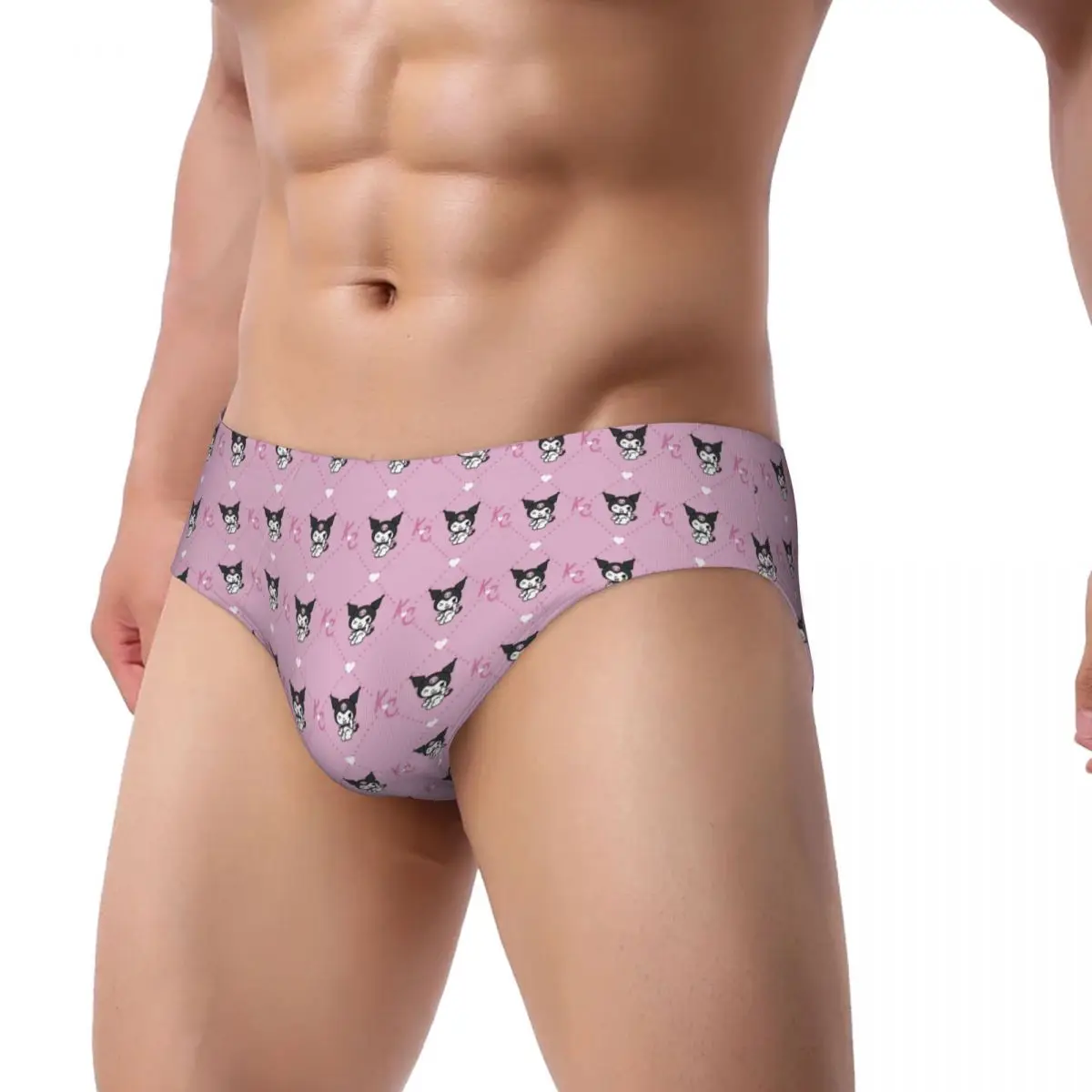 Custom Mens Kuromi New Anime Cartoons Underpants Comfort Briefs Underwear