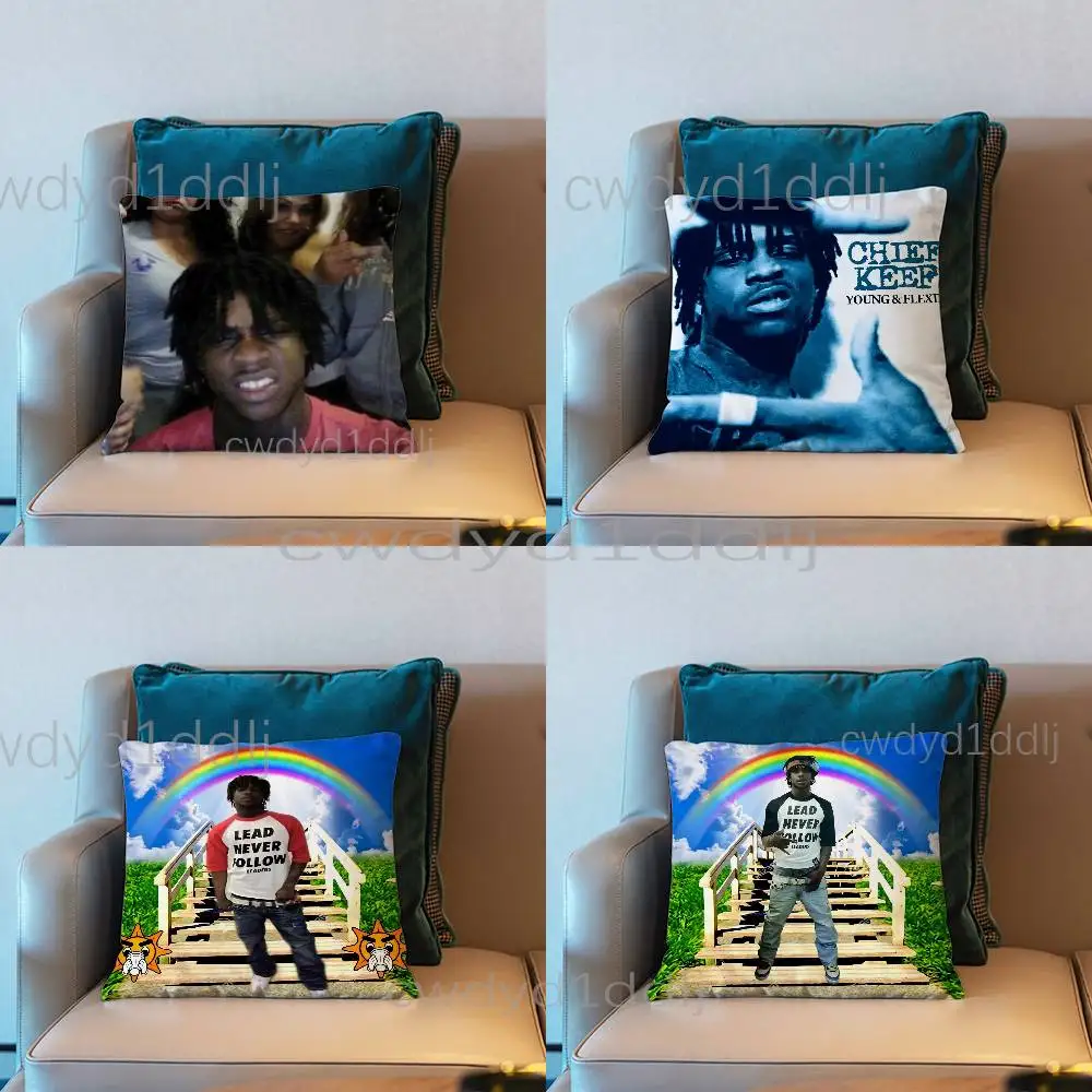 

SOSA C-Chief K-Keef Pillow Case Short Plush Sofa Decorative Gift Home Double-sided Printing Cushio
