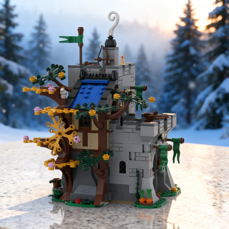 

627pcs MOC Outpost Castle Forestmen Model Building Blocks Creative Display Gift Collectible Decor Kids Premium Adult Desk Home