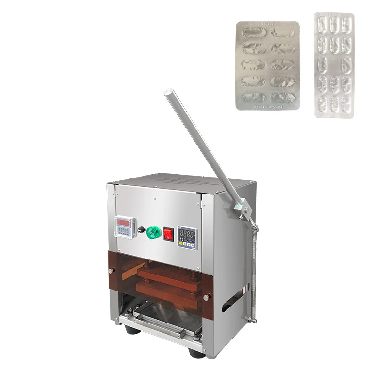 MTBP-180 Small Mini Manual Tablet Blister Packing Machine For Disposable Syringe Pill Capsule
