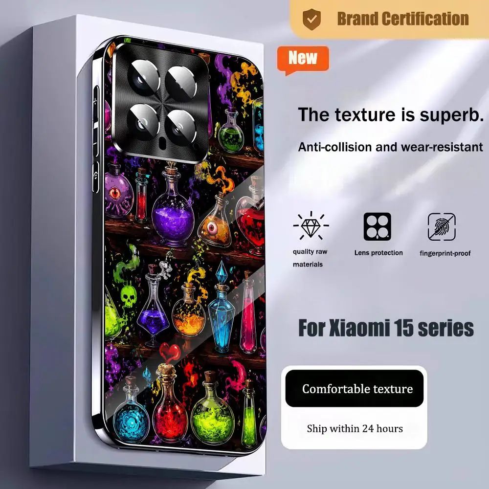Coque de téléphone Magic Potion, modèle tendance 17 T 15 14 T 13, coque en verre pour Xiaomi 17/15/14/13/12 T Ultra Pro Lite 12s 12x MI11 MI11i