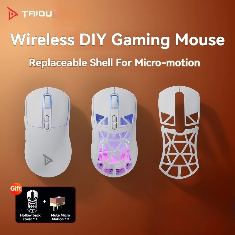 

TAIDU TSG809 2.4G Wireless Mouse PAW3311 White Magnetic Cover With Adjustable DPI For PC Laptop Tri-Mode Gaming Mouse