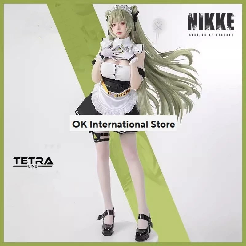 Nikke The Goddess Of Victory Soda Cosplay Costume Game Nikke Sexy Maid Uniform Costumes Wig Halloween Carnival Suit