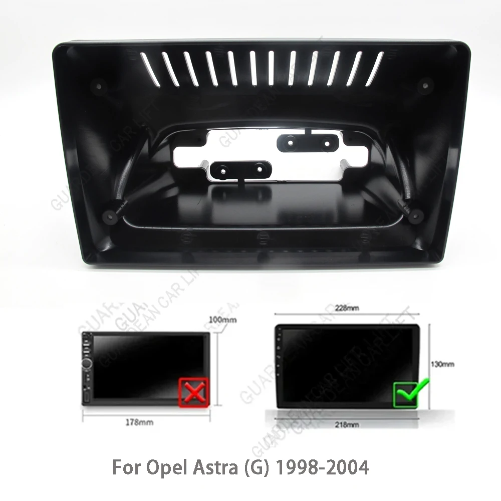 9 Inch Car Fascia Radio For Opel Astra (G) 1998-2004 Android Stereo Frame Player 2 Din Head Unit Panel Dash Trim With Cable