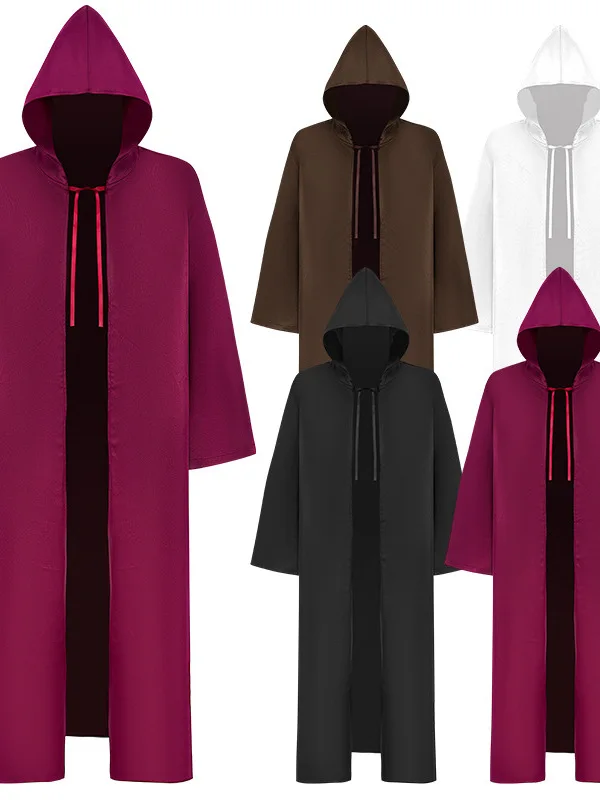 

Халат джедая, плащ, костюм для выступления, длинный халат на Хэллоуин, женский традиционный этнический сценический наряд для косплея