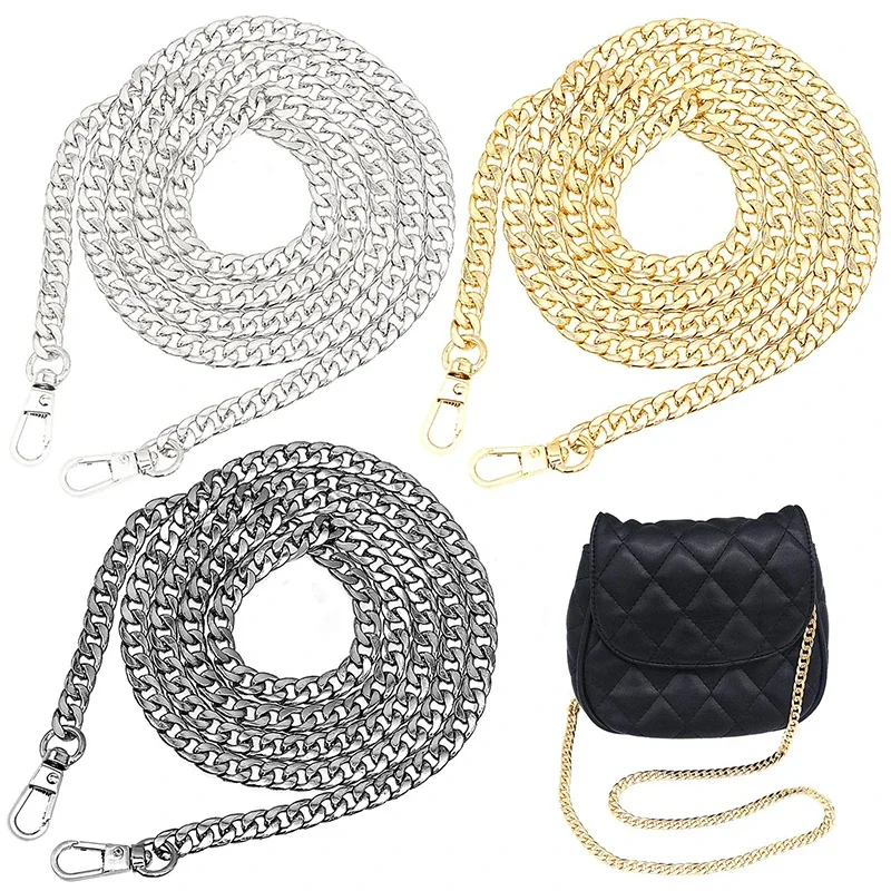 

40/120cm Metal Aluminum Replacement Bag Chain Women Shoulder Strap for Bags Replace Crossbody Chain Bag Accessories