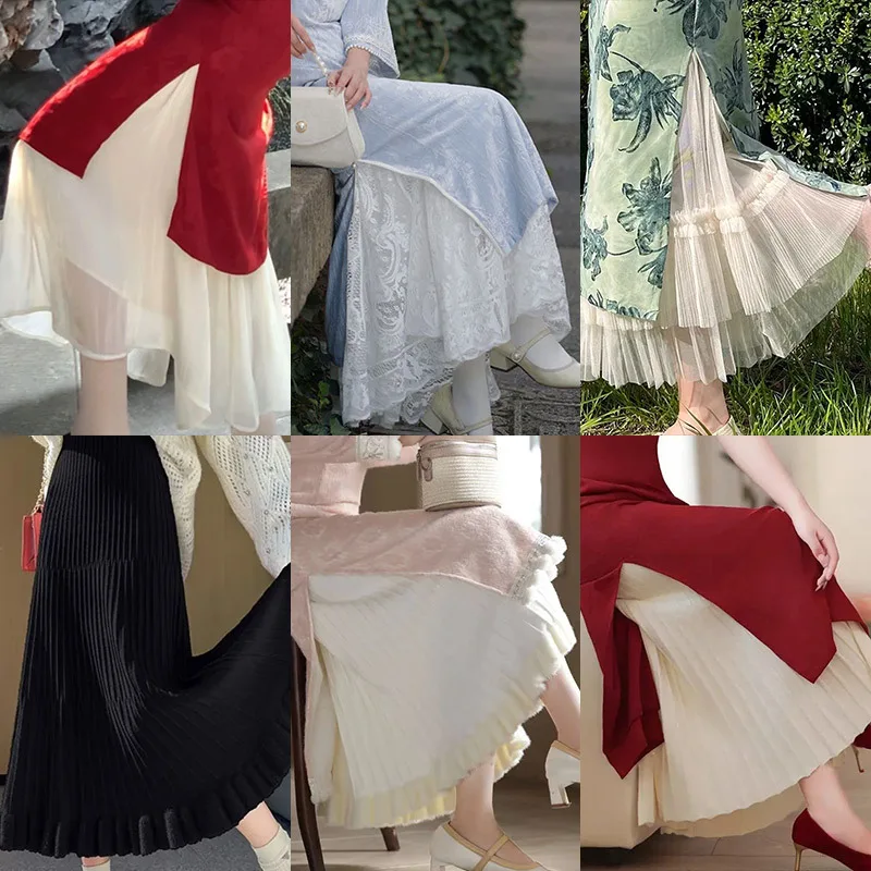 acessorios-essenciais-de-renda-para-mulheres-saia-interna-qipao-cheongsam-tamanho-Unico-cosplay-vestido-tradicional-chines