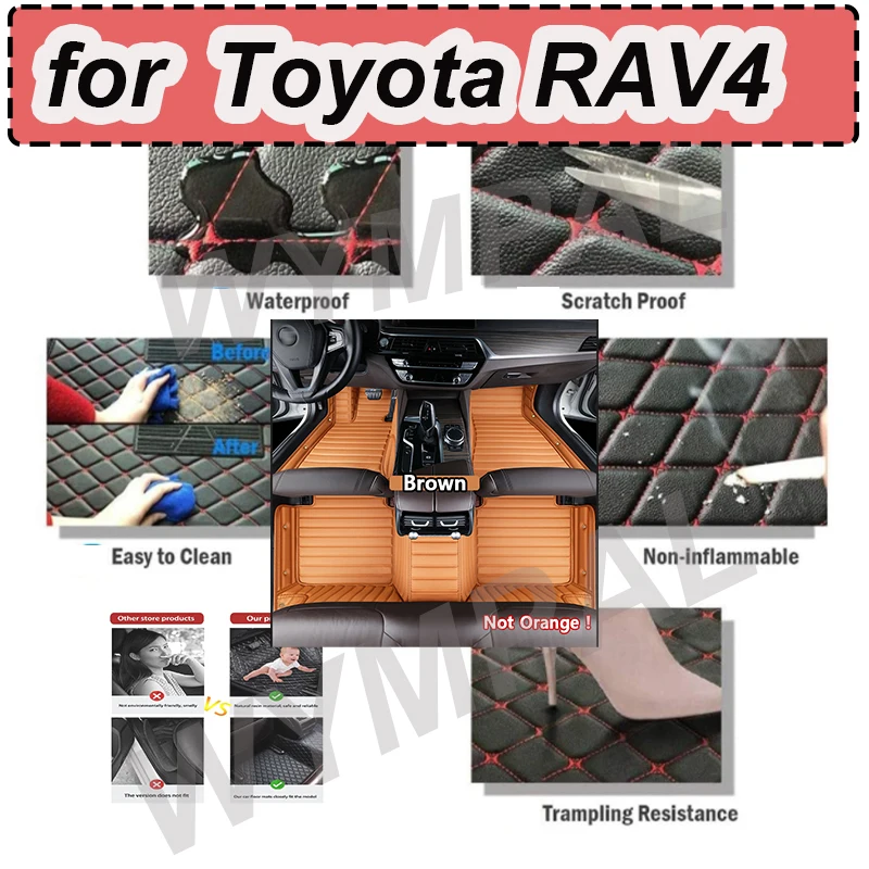 

Роскошные автомобильные коврики для Toyota RAV4 2013 2014 2015 2016 2017 2018 2019