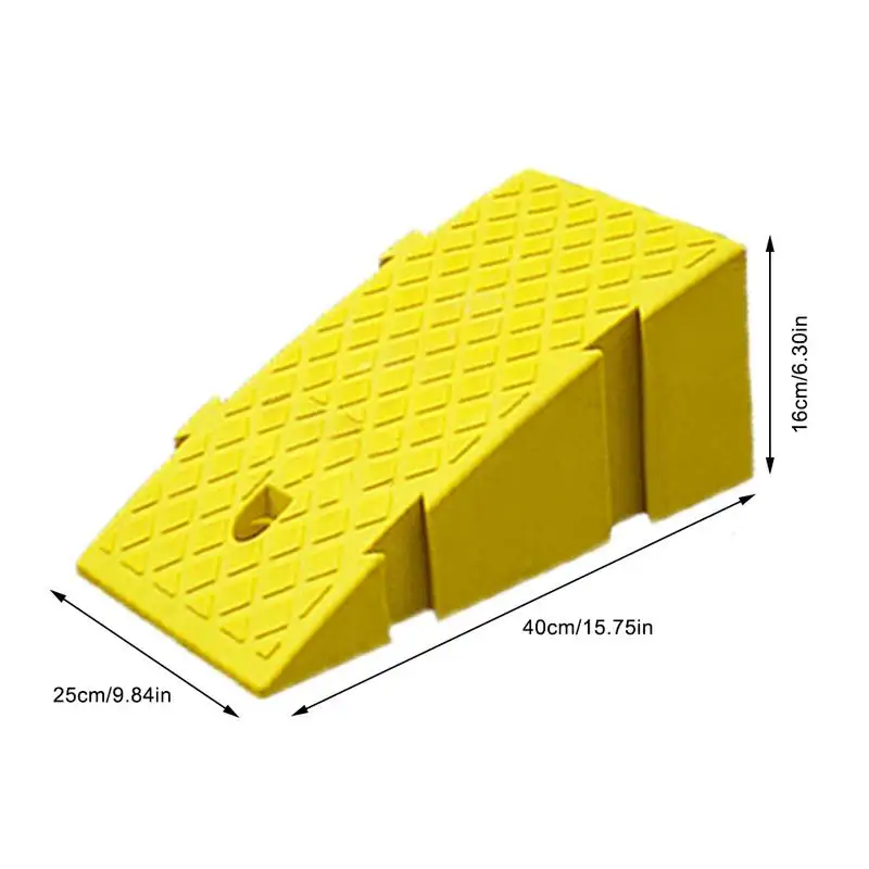 Portable Plastic Lightweight Curb Slope Cushion Ramps Duty Threshold Ramp Car Accessories For Car Trailer Truck Bike Motorcycle