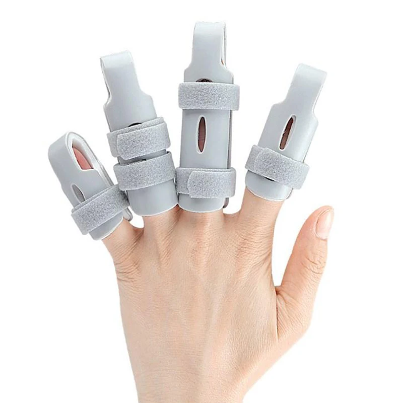 Adjustable Sprain Dislocation Fracture Finger Splint Corrector Support Pain Relief Trigger Finger Fixing Splint Straighten Brace