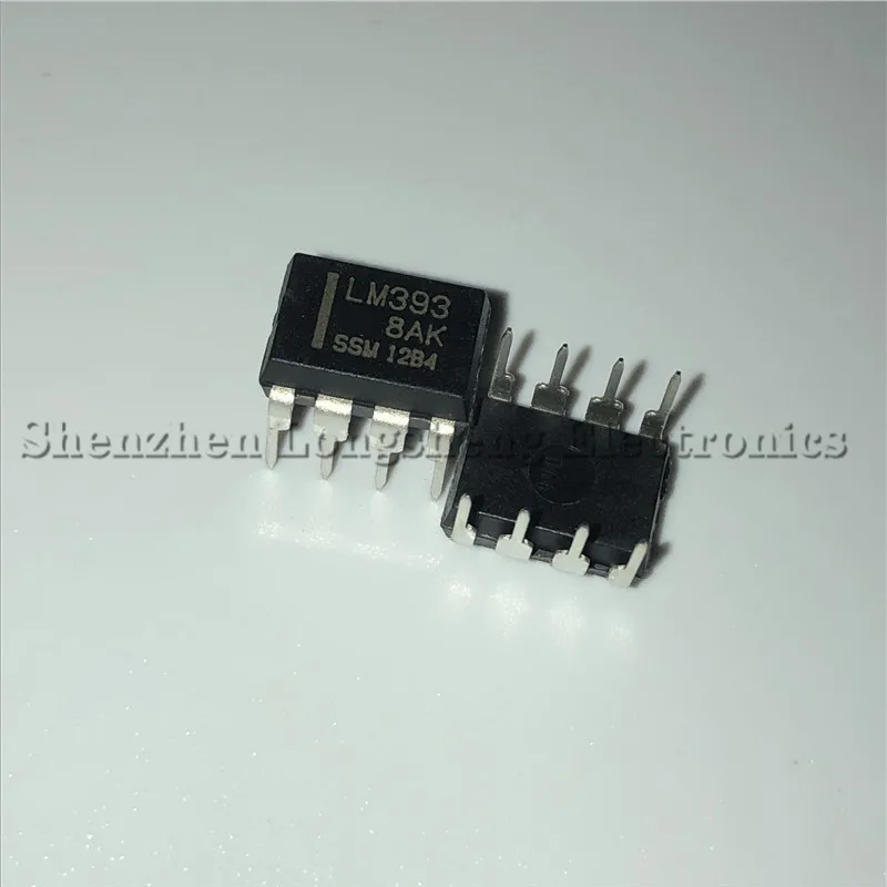 10PCS/LOT NEW LM393 LM393P LM393N DIP-8 dual differential comparator New In Stock