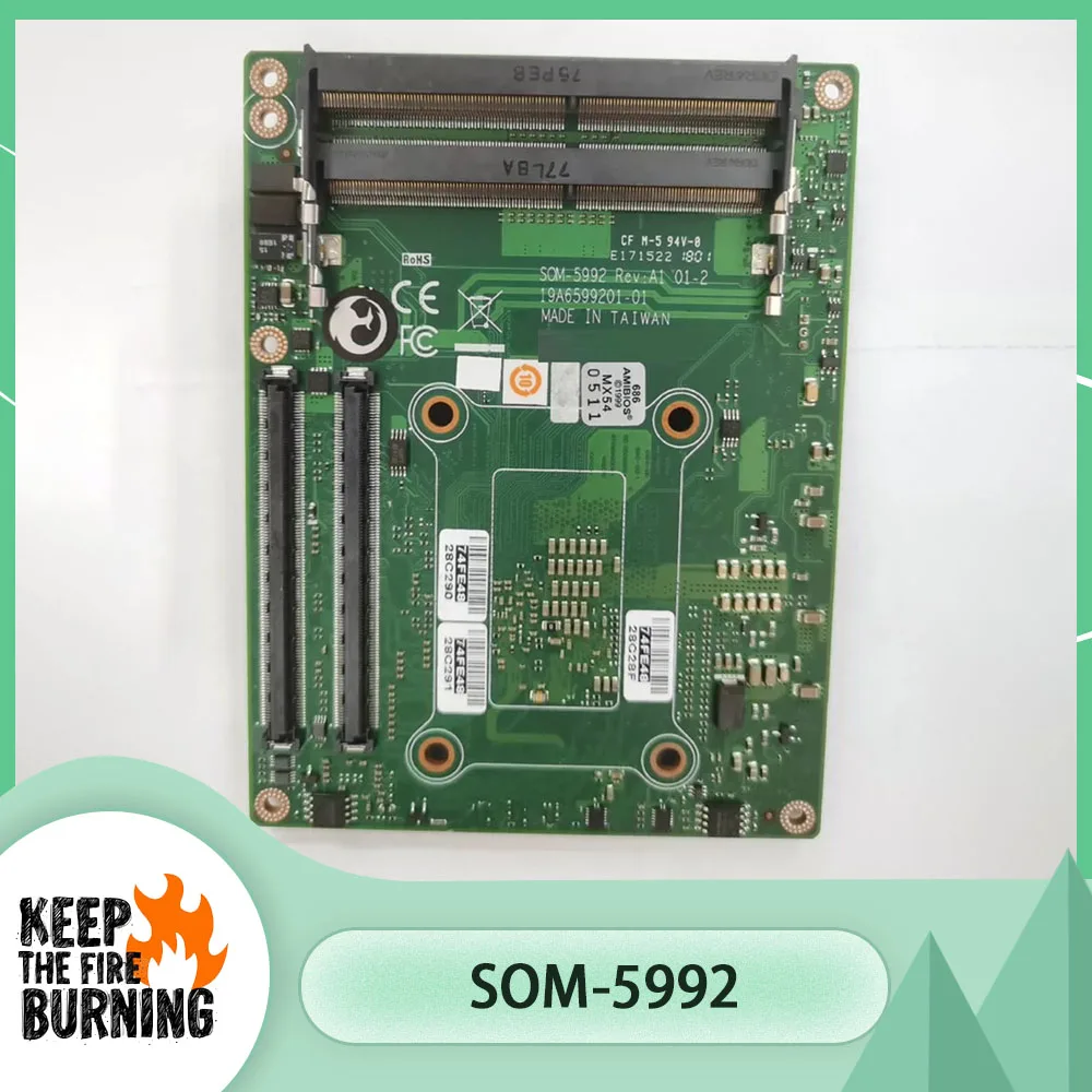 For ADVANTECH Industrial Motherboard 19A6599201-01 SOM-5992 SOM-5992 REV A1