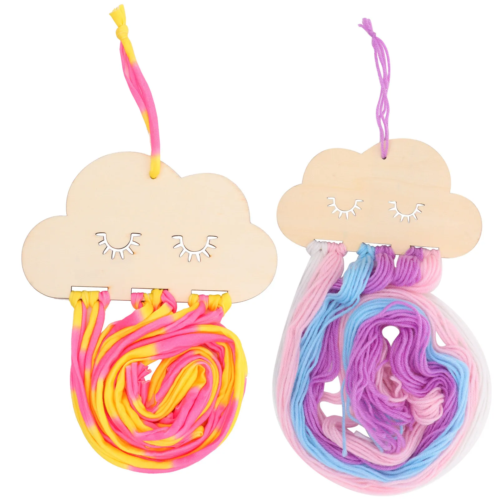 

Набор из 2 декоративных настенных органайзеров для заколок в форме облака: для хранения бантов, заколок, ободков для волос, украшение для комнаты