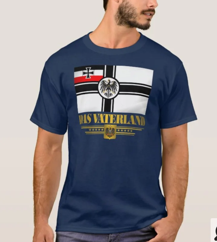 Das Vaterland. German Imperial Flag T-Shirt. Summer Cotton Short Sleeve O-Neck Mens T Shirt New S-3XL