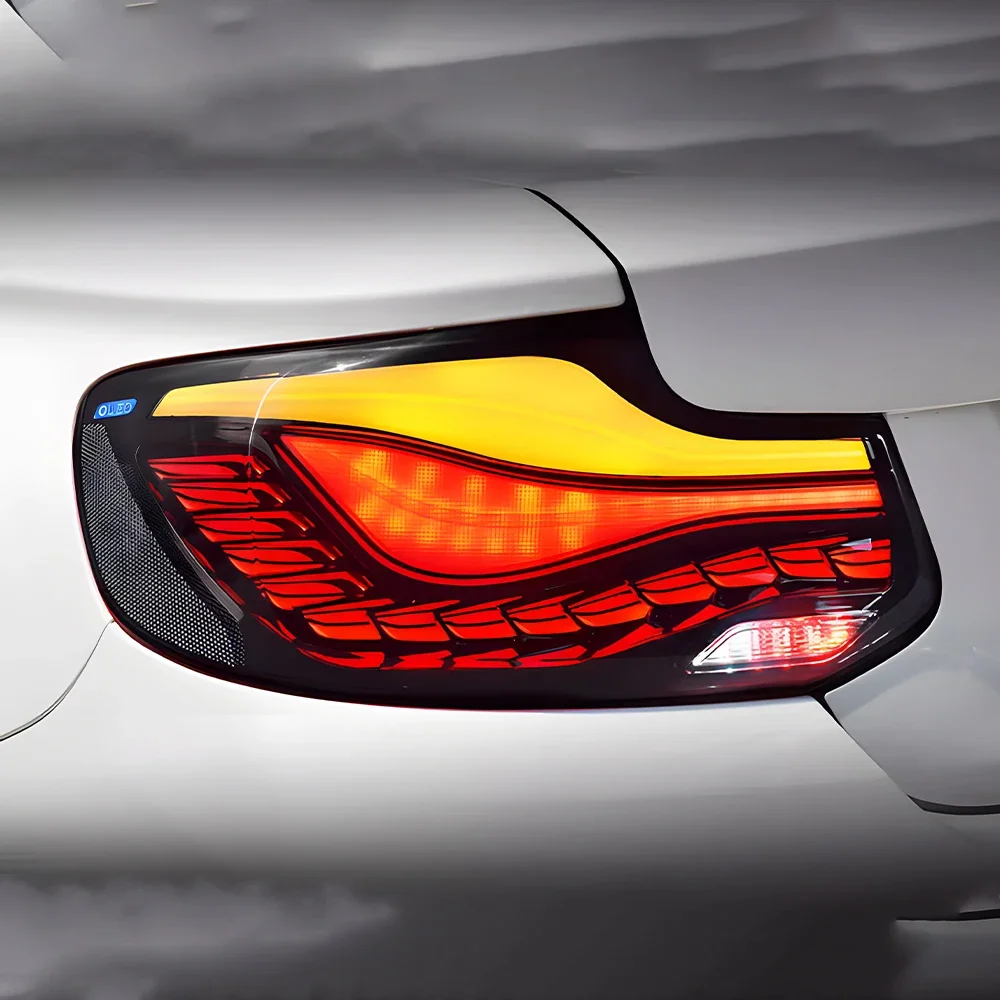 Auto Rear Back Lamps Assembly For BMW 2 Series F22 2014-2021 Upgrade Dragon Scale Style LED Dynamic Car Tail lights Accessories
