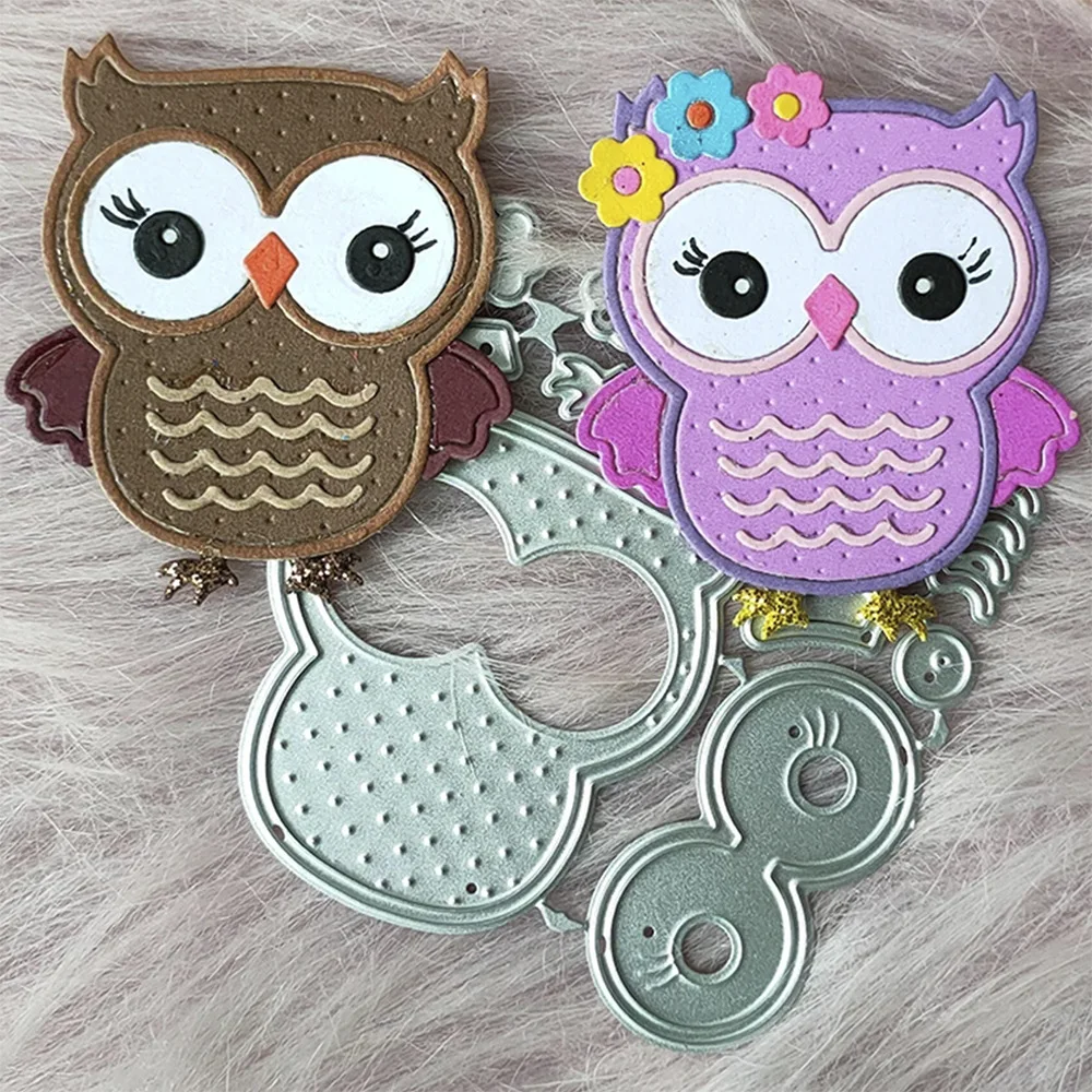 Cute Owl DIY Metal Cutting Dies Stencils - Precise Craft Punch Tools for Creative Projects - Eid Al-Adha Mubarak Gift Idea