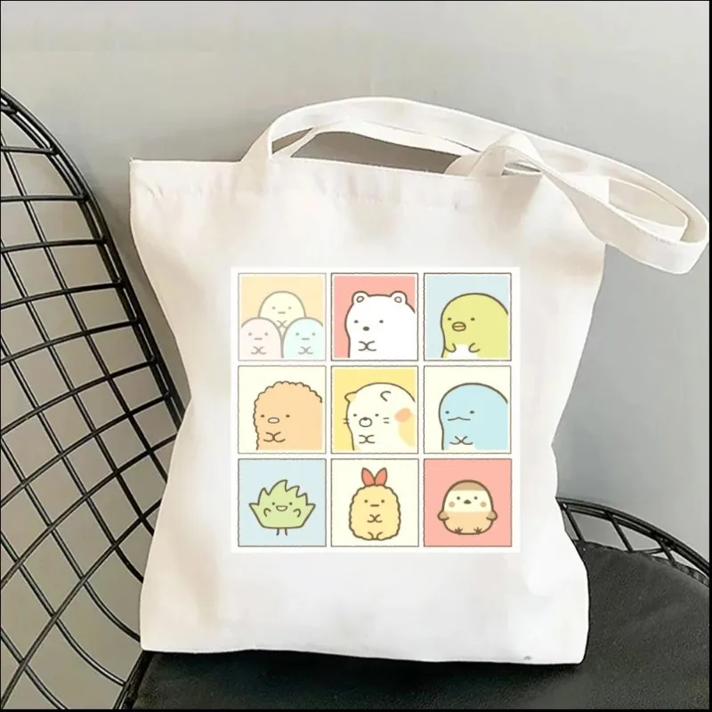 Cute Sumikko Gurashi Women Shoulder Bags Kawaii Shopper Shopping Canvas Bag Shoulder Bag Fashion Girl Handbags