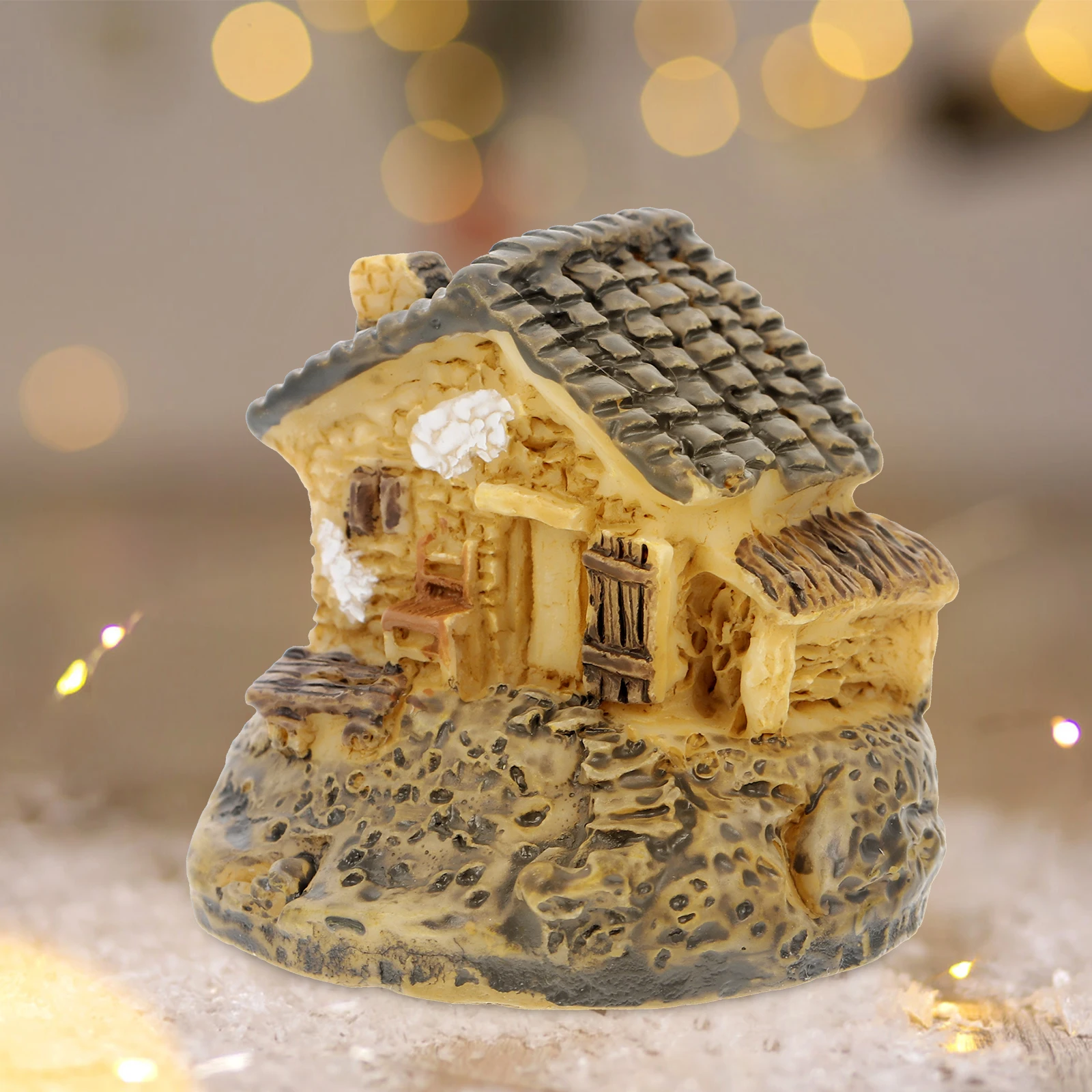 

8pcs Small House Decorations Creative Mini Figurines Durable Cartoon Home Supplies Tiny Houses Garden Ornaments