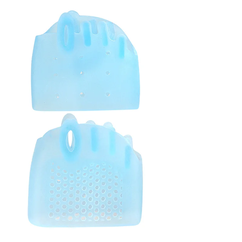 2 Stück = 1 Paar Silikon Vorfuß polster Gel Einlegesohlen Pads Zehen Separator Kissen Kissen Schmerz linderung Einlegesohlen Finger Zehen Valgus Korrektor