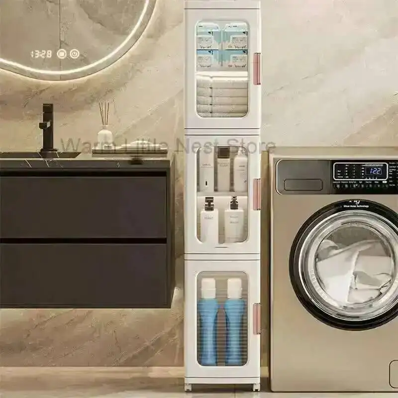 

Шкаф для ванной комнаты, складной ультраузкий шкаф для хранения, домашние многослойные полки для унитаза, мебель для ванной комнаты большой емкости